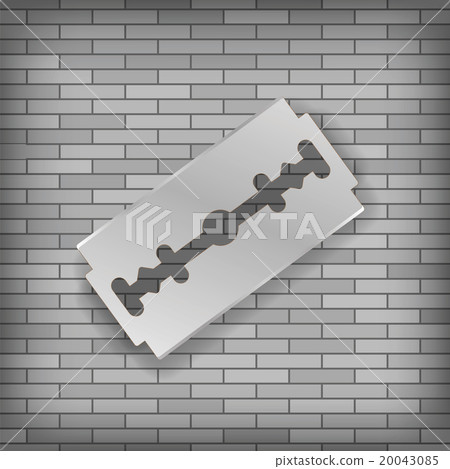 Realistic Razor Blade Icon 20043085