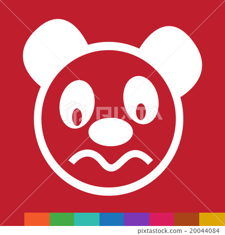 Cute panda emotion Icon Illustration sign design 20044084