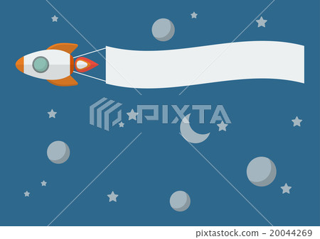 Rocket with banner 20044269