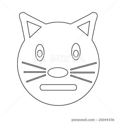 Cat Face emotion Icon Illustration sign design Cat Face emotion Icon Illustration sign design 20044356