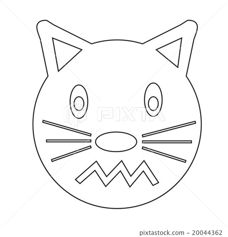 Cat Face emotion Icon Illustration sign design Cat Face emotion Icon Illustration sign design 20044362