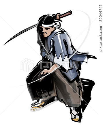 Samurai wielding a sword Samurai wielding a sword 20044745