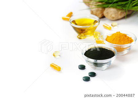 Superfoods on white background Superfoods on white background 20044887