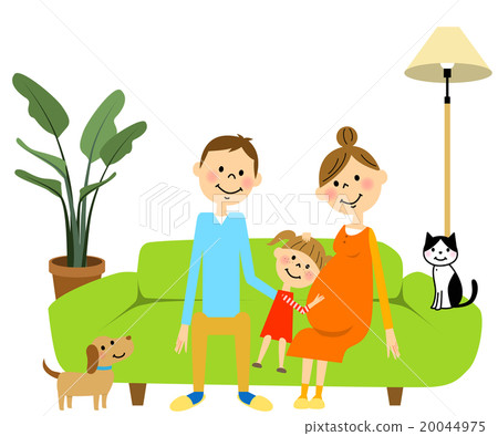 孕婦和姐姐的沙發 20044975