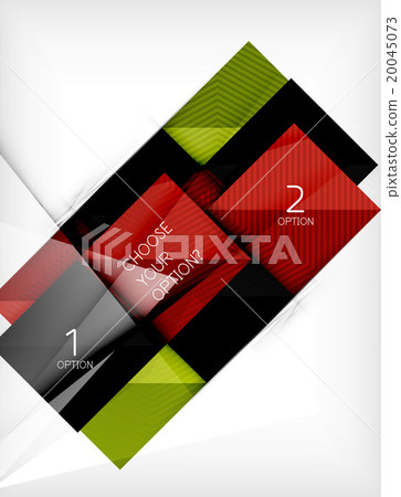 Paper square shapes banner 20045073