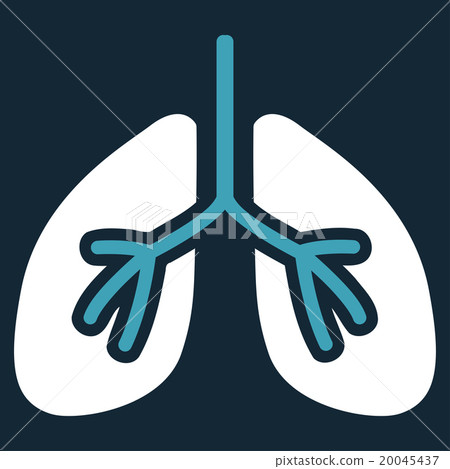 Lungs Flat Icon 20045437