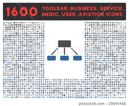Hierarchy Icon With Large Pictogram Collection 20045488