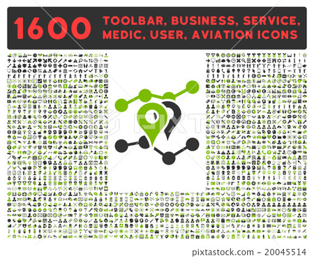 Geo Trends Icon With Large Pictogram Collection Geo Trends Icon With Large Pictogram Collection 20045514