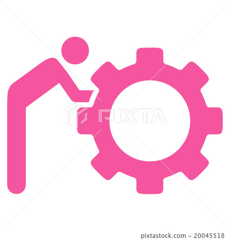 Working Person Flat Icon Working Person Flat Icon 20045518