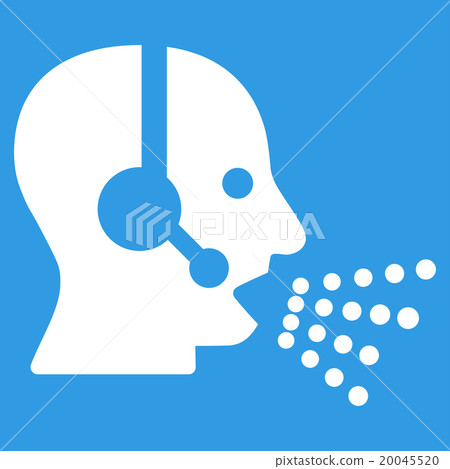 Operator Speech Flat Icon Operator Speech Flat Icon 20045520