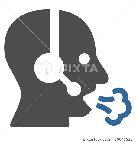 Operator Speech Flat Icon Operator Speech Flat Icon 20045522