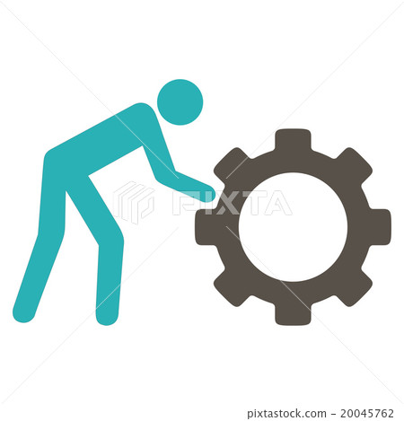 Working Person Flat Icon Working Person Flat Icon 20045762