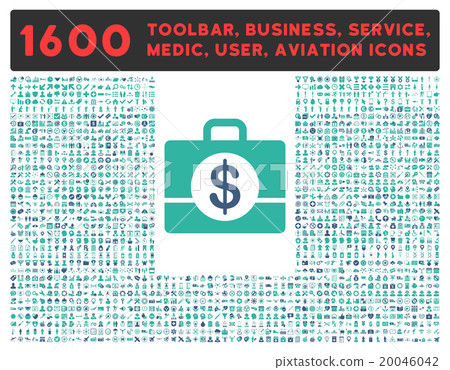 Accounting Icon With Large Pictogram Collection Accounting Icon With Large Pictogram Collection 20046042