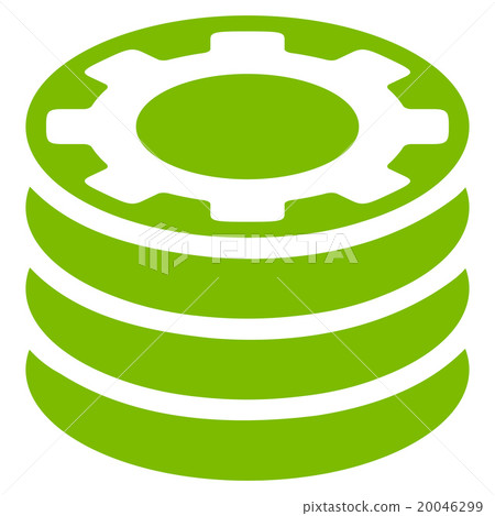Casino Chips Flat Icon Casino Chips Flat Icon 20046299