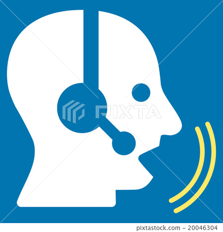 Operator Speech Flat Icon Operator Speech Flat Icon 20046304