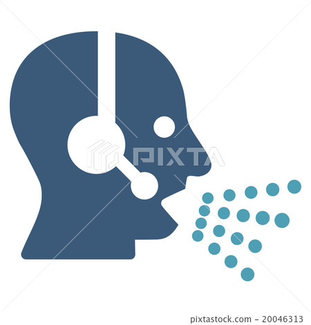 Operator Speech Flat Icon Operator Speech Flat Icon 20046313