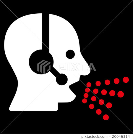 Operator Speech Flat Icon 20046314