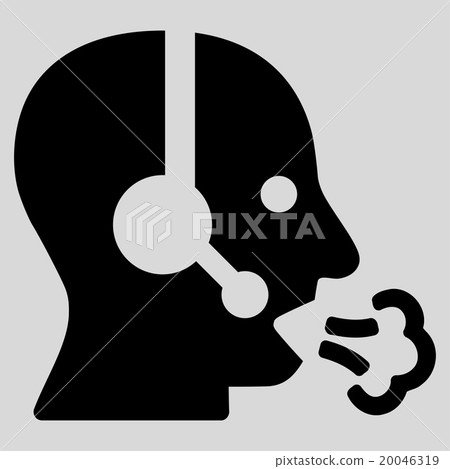 Operator Speech Flat Icon Operator Speech Flat Icon 20046319