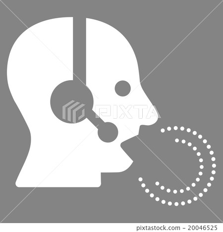 Operator Speech Flat Icon 20046525