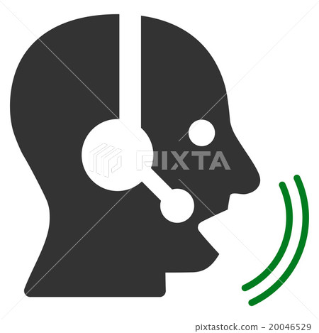 Operator Speech Flat Icon 20046529