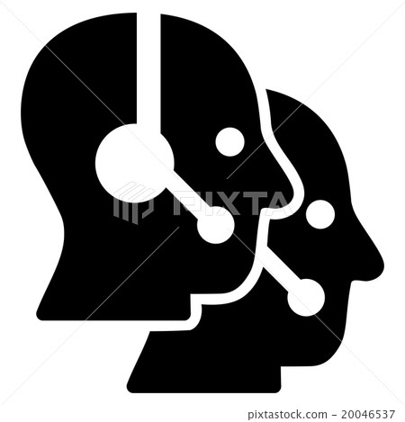 Call Center Operators Flat Icon Call Center Operators Flat Icon 20046537