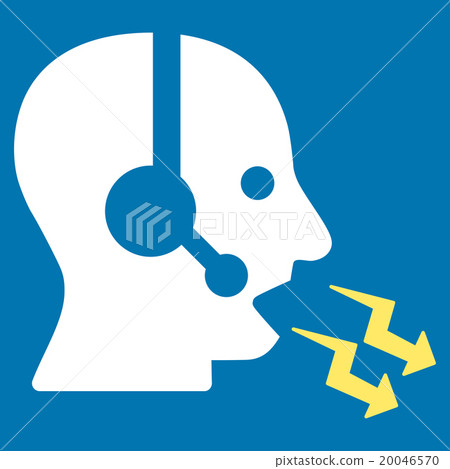 Operator Shout Flat Icon 20046570