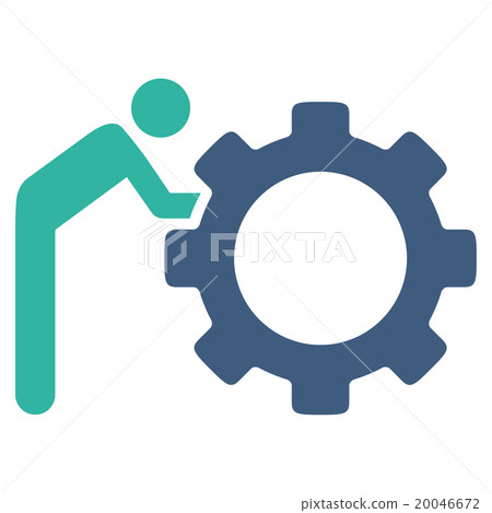 Working Person Flat Icon 20046672