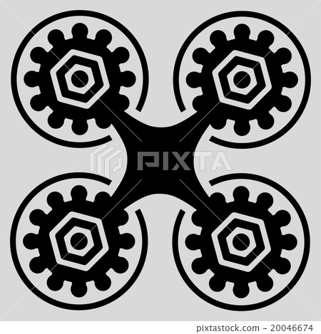 Air Drone Flat Icon 20046674