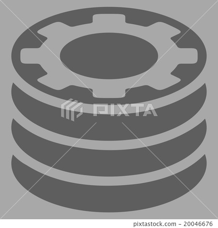 Casino Chips Flat Icon Casino Chips Flat Icon 20046676
