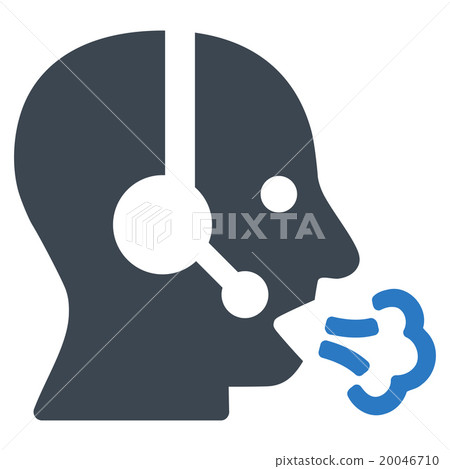 Operator Speech Flat Icon Operator Speech Flat Icon 20046710
