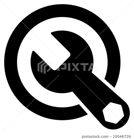 Rounded Wrench Flat Icon Rounded Wrench Flat Icon 20046726