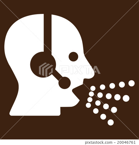 Operator Speech Flat Icon Operator Speech Flat Icon 20046761