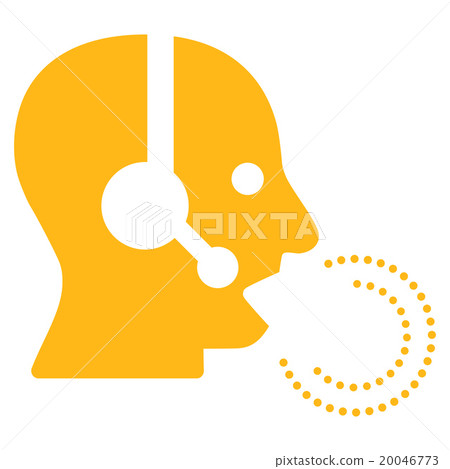 Operator Speech Flat Icon 20046773