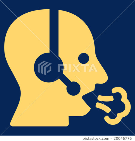 Operator Speech Flat Icon Operator Speech Flat Icon 20046776