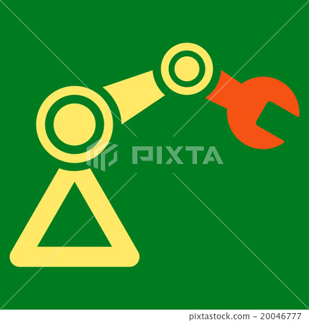Robotics Flat Icon Robotics Flat Icon 20046777