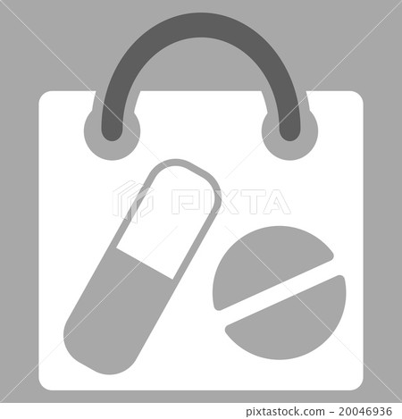 Drugs Shopping Bag Icon 20046936