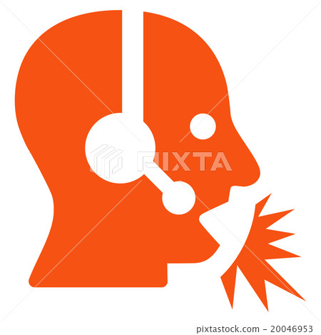 Operator Speech Flat Icon Operator Speech Flat Icon 20046953