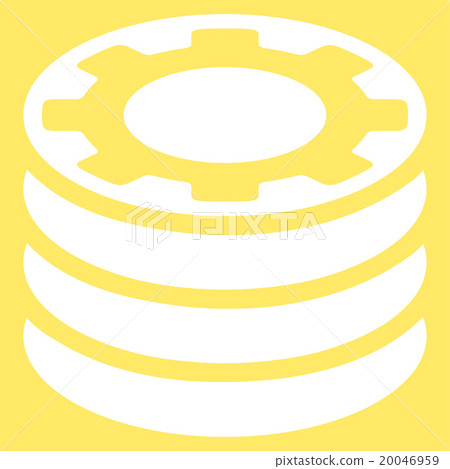 Casino Chips Flat Icon Casino Chips Flat Icon 20046959