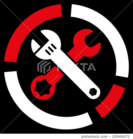 Tools Diagram Flat Icon Tools Diagram Flat Icon 20046972