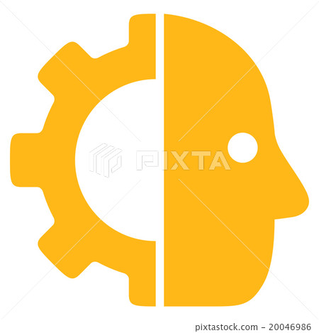Cyborg Flat Icon 20046986