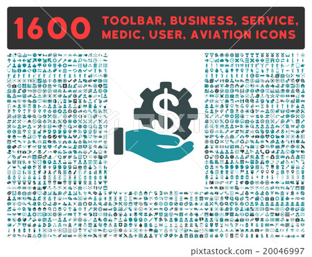 Payment Service Icon With Large Pictogram Collection Payment Service Icon With Large Pictogram Collection 20046997