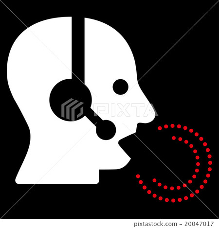 Operator Speech Flat Icon Operator Speech Flat Icon 20047017