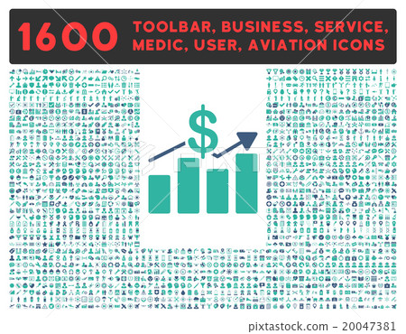 Sales Icon With Large Pictogram Collection Sales Icon With Large Pictogram Collection 20047381