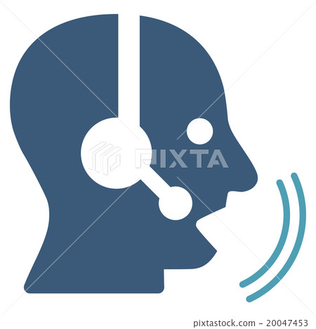 Operator Speech Flat Icon Operator Speech Flat Icon 20047453