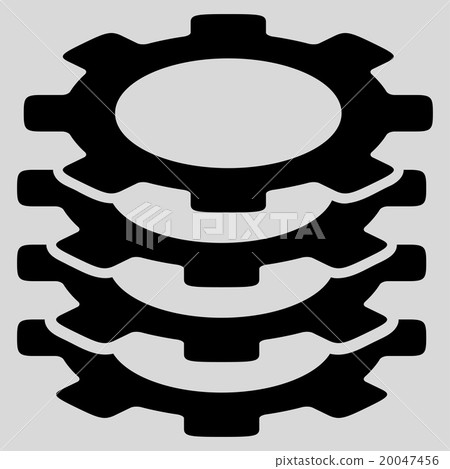 Gears Flat Icon 20047456