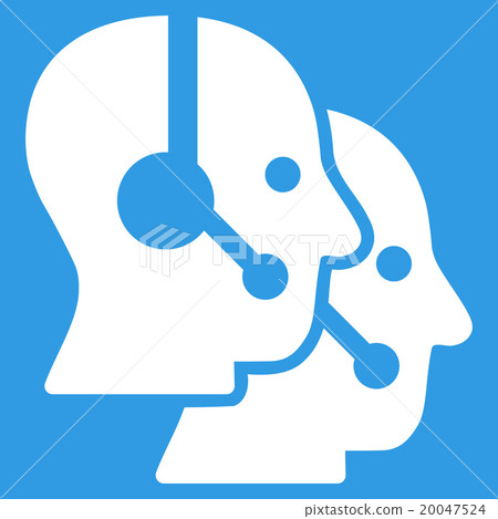 Call Center Operators Flat Icon Call Center Operators Flat Icon 20047524