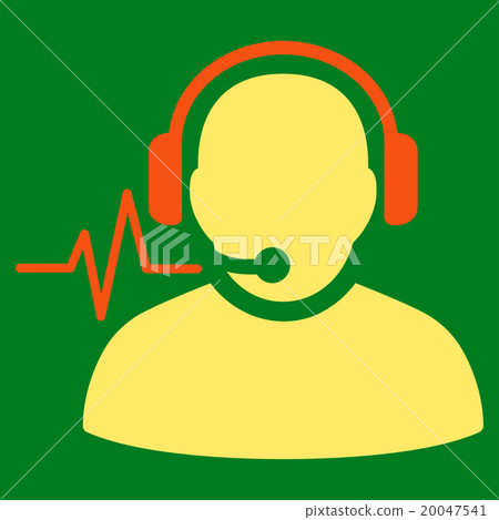 Operator Signal Flat Icon Operator Signal Flat Icon 20047541
