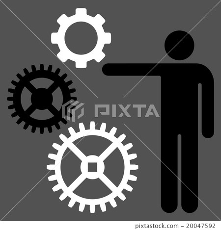 Mechanics Presentation Flat Icon 20047592