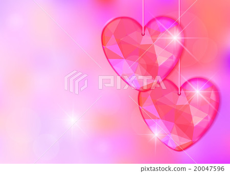 Valentine's Day card with precious heart on light Valentine's Day card with precious heart on light 20047596