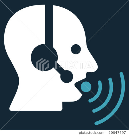 Operator Signal Flat Icon Operator Signal Flat Icon 20047597